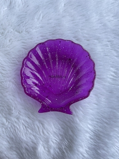 Concha roxo neon com glitter - Zizi’shop