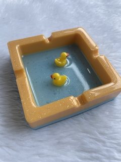 Piscina de patinhos borda laranja - comprar online