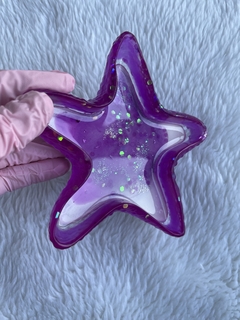 Estrela roxa glitter na internet