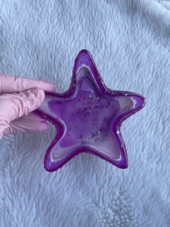 Estrela roxa glitter - loja online