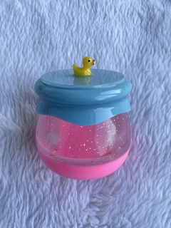 Pote patinho azul e rosa - Zizi’shop