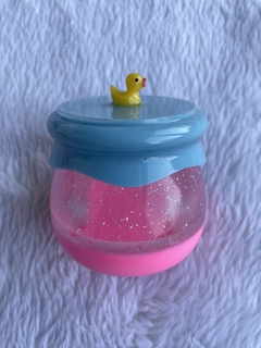 Pote patinho azul e rosa - comprar online