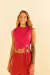 Blusa cropped pregas argola - Farm - comprar online