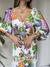 Vestido cropped estampa Doce jardim na internet