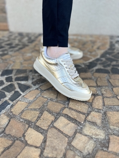 Tênis Lia Line Dourado - comprar online