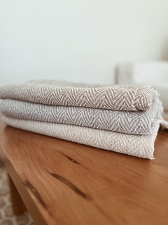 PIE DE CAMA ESPIGAS 80X150 CM ALGODON - comprar online