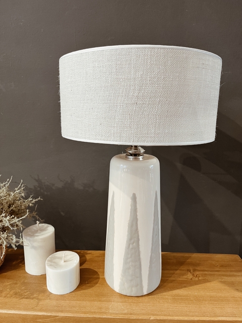 LAMPARA CONICA NATURAL Y ARENA - comprar online