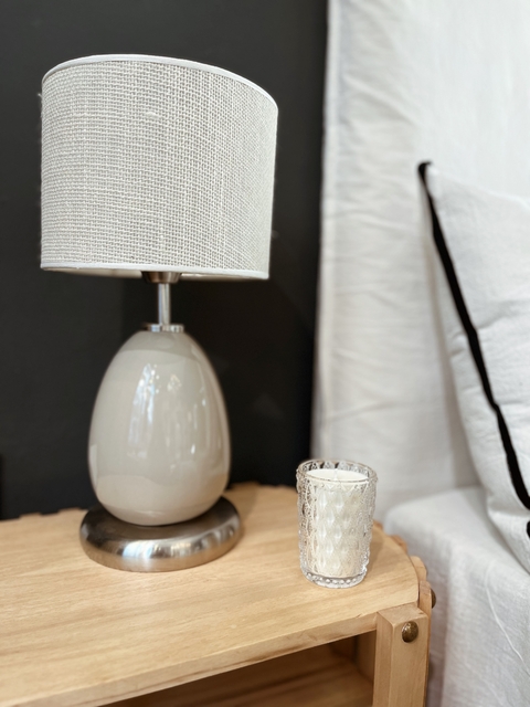 LAMPARA HUEVO CHICO ARENA