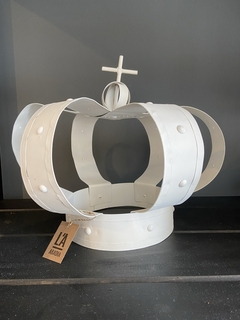 CORONA GRANDE BLANCA 30CM ALTURA