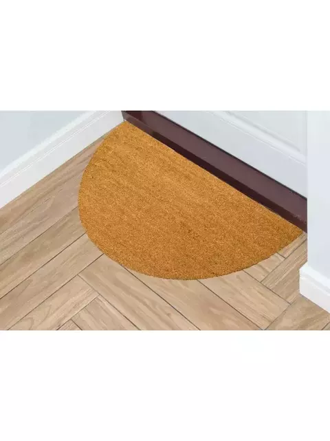 FELPUDO MEDIA LUNA LISO COCO/PVC 50X100