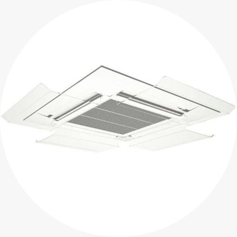 Defletor para evaporador de ar condicionado Cassete 4 vias 17 a 60000btus