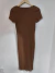 Vestido canelado marrom (38/40) - comprar online