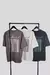 REMERA OVERSIZE GRIS ESTAMPA ATRAS QUIET - comprar online
