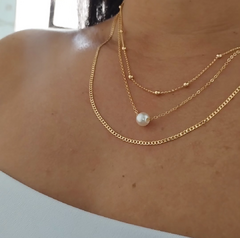 CONJUNTO TRIPLO PÉROLA BANHADO A OURO na internet