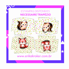 Imagem do Necessaire Trapézio G - Bosque Encantado RE0006