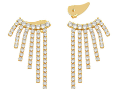BRINCO FRANJA BANHADO A OURO 18K