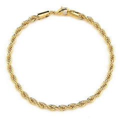 PULSEIRA CORDÃO BAIANO BANHADO A OURO BANHADO A OURO 18K