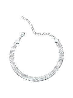 PULSEIRA MALHA FITA BANHADA A RÓDIO BRANCO