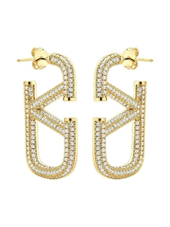 BRINCO MAX BANHADO A OURO 18 K TODO CRAVEJADO