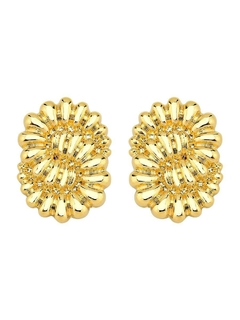 BRINCO DE ESPIRAL MAXIMALISTA BANHADO A OURO 18k
