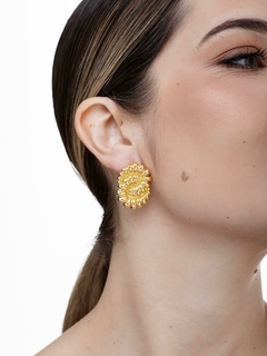 BRINCO DE ESPIRAL MAXIMALISTA BANHADO A OURO 18k - comprar online