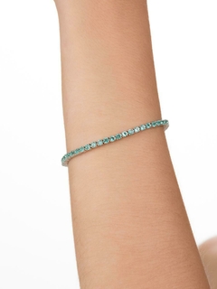 PULSEIRA riviera turmalina banhado a ródio branco - comprar online