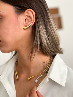 CHOKER ARO RÍGIDO LISO BANHADO A OURO 18 k - comprar online