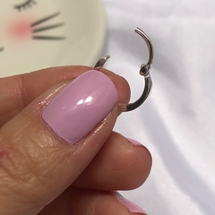 Piercing Argola Segmentada Cravejada 11mm Prata 925 - loja online