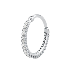 Piercing Conch Cravejado Click Zirconias Prata 925