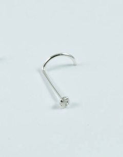 Piercing Pedra Zirconia Nariz Prata 925 - loja online