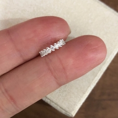 Piercing cravejado zircônias laterais Prata 925 na internet