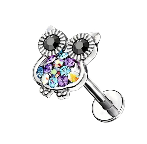 Piercing Tragus Coruja Aço Cirúrgico 316L Helix Conch - comprar online