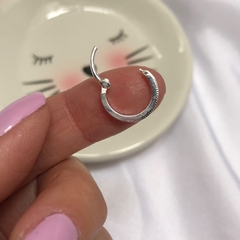 Imagem do Piercing Argola Segmentada Cravejada 11mm Prata 925