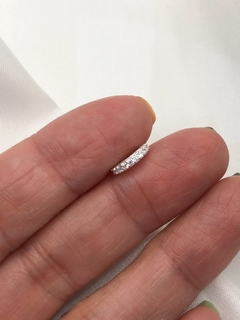 Piercing cravejado 6mm Prata 925 - comprar online