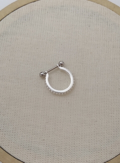 Piercing conch cravejado Prata 925 - FOR GIFT PRATA