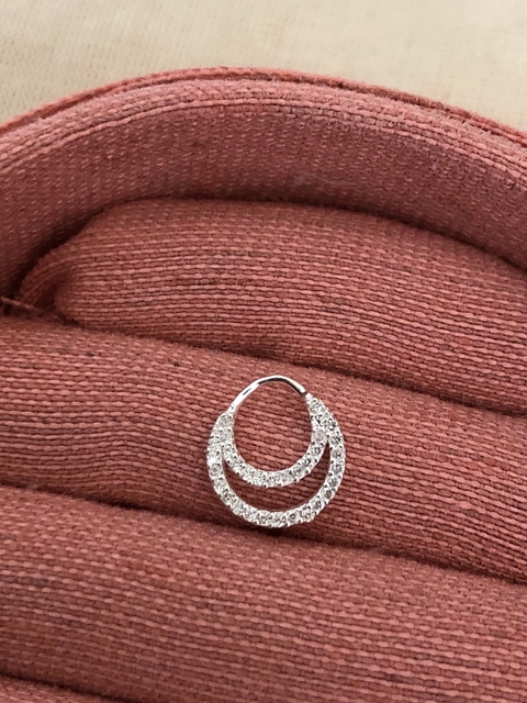 Piercing Lua zircônias septo Prata 925