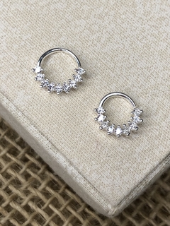 Piercing zircônias navetes 1 Prata 925 - comprar online