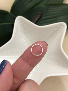 Piercing Argola Nariz Hélix 8mm Prata 925 - loja online