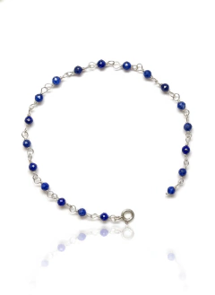 Pulseira de Prata Elo artesão Pedra Natural na internet