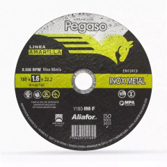 Disco Corte Aliafor Pegaso Inoxidable Metal 180mm 7'' 1,6mm