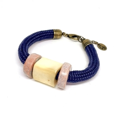 Conjunto brinco e pulseira de corda náutica na internet
