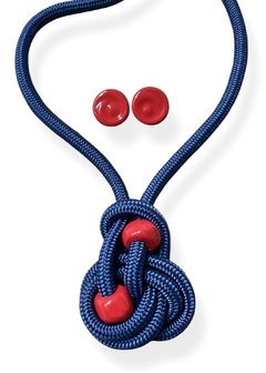 Conjunto brinco e colar Lara na internet