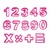 Kit Cortador de Plastico Numeros 15un