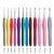 Kit Agulhas Para Croche 12un Cabo Emborrachado - comprar online