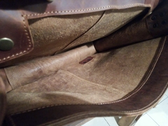 Imagen de Morral de cuero San Telmo