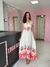 Vestido longo estampado na internet