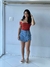 Short saia marmorizado