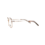Óculos de grau ono on6032 r7i4 rosê gold c/ ponteira marrom - comprar online