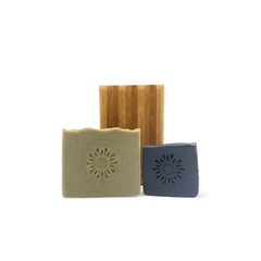 Kit Sabonetes + Saboneteira de Madeira