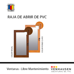 Raja De PVC 0,60 X 1,10 Símil Madera DVH Excelente Aislación Termo Acústica Venhausen Muchtek tecnoperfiles - comprar online